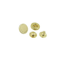 15mm Zinc Alloy Snap Button in Gold Color